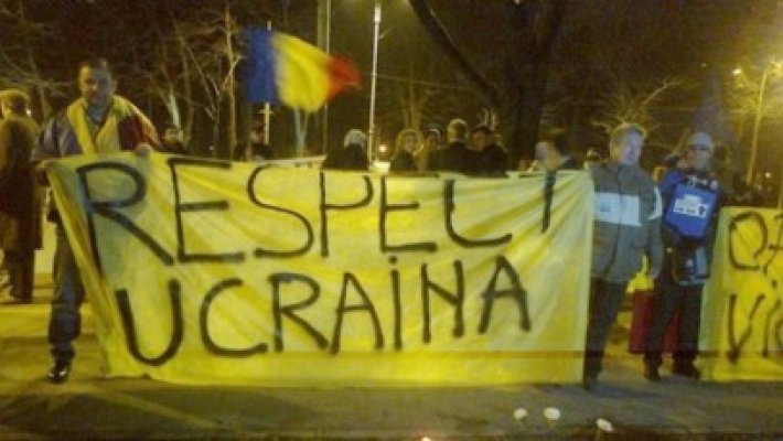 Marş de solidaritate cu Ucraina, în Bucureşti